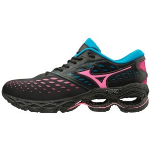 Mizuno Wave Creation Ls Lights Womens Sneakers Canada - Black